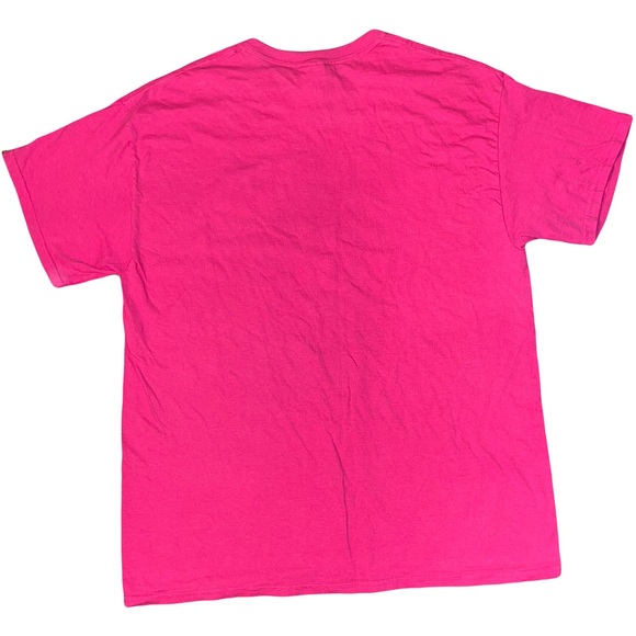 GILDAN Pink “Queen Creek Bulldogs Softball” T Shirt. Unisex. Size L. GUC. - Picture 2 of 4